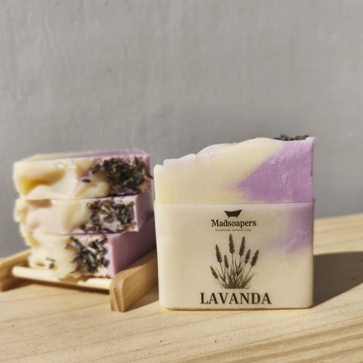 Jabón artesanal de lavanda